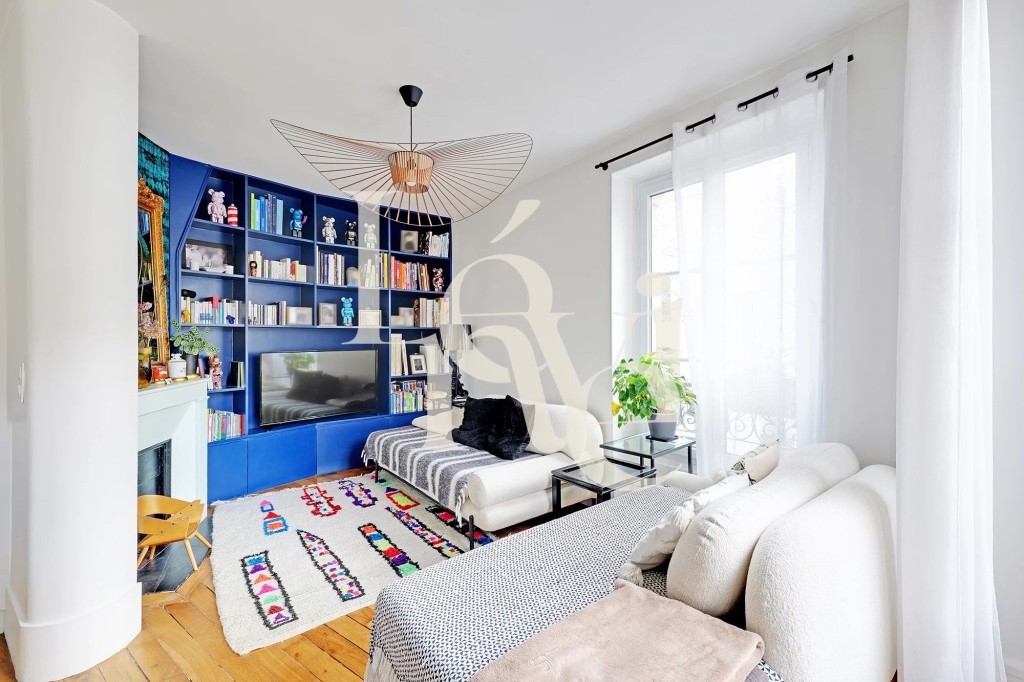Appartement familial – 3 pièces – 54 m² – Parc des Buttes-Chaumont – 75019 Paris