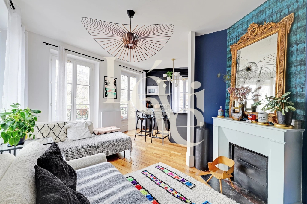 Appartement familial – 3 pièces – 54 m² – Parc des Buttes-Chaumont – 75019 Paris