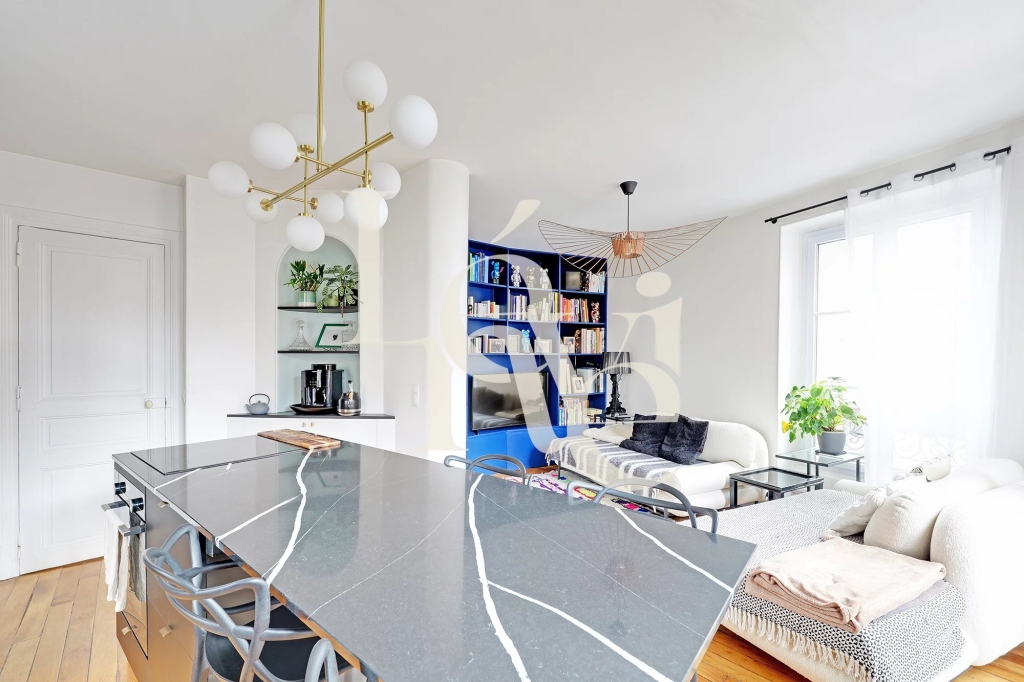 Appartement familial – 3 pièces – 54 m² – Parc des Buttes-Chaumont – 75019 Paris