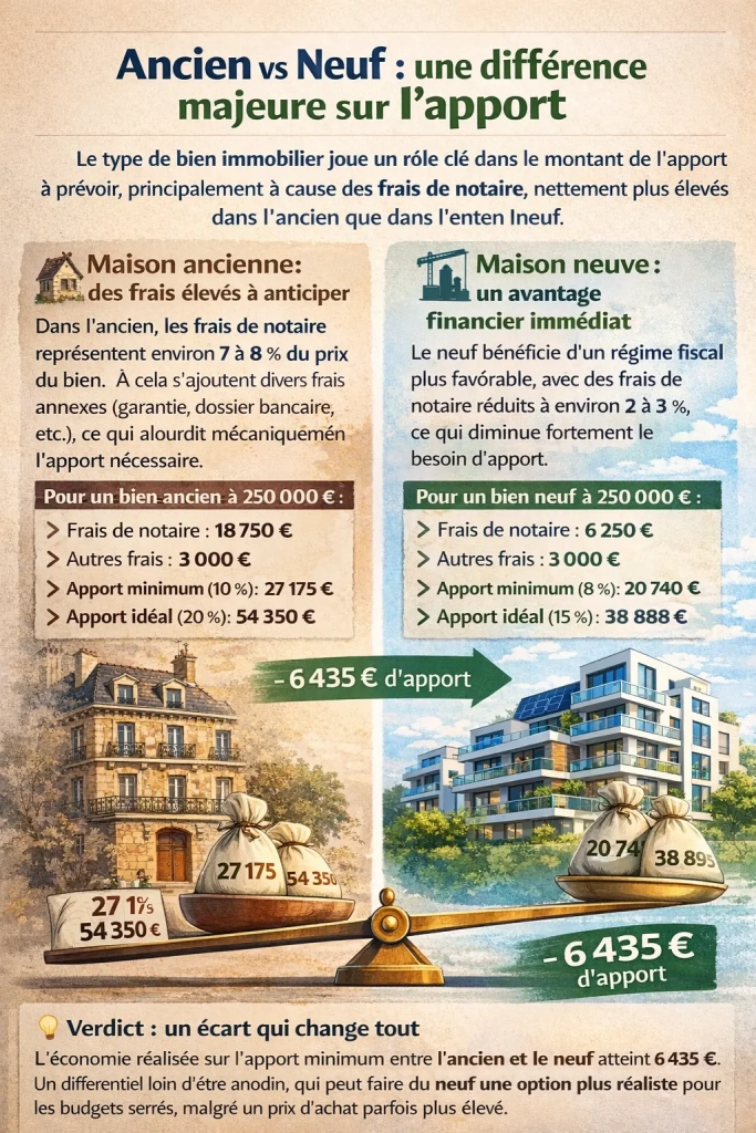 Ancien vs neuf : une différence majeure d’apport | Lévine Immobilier