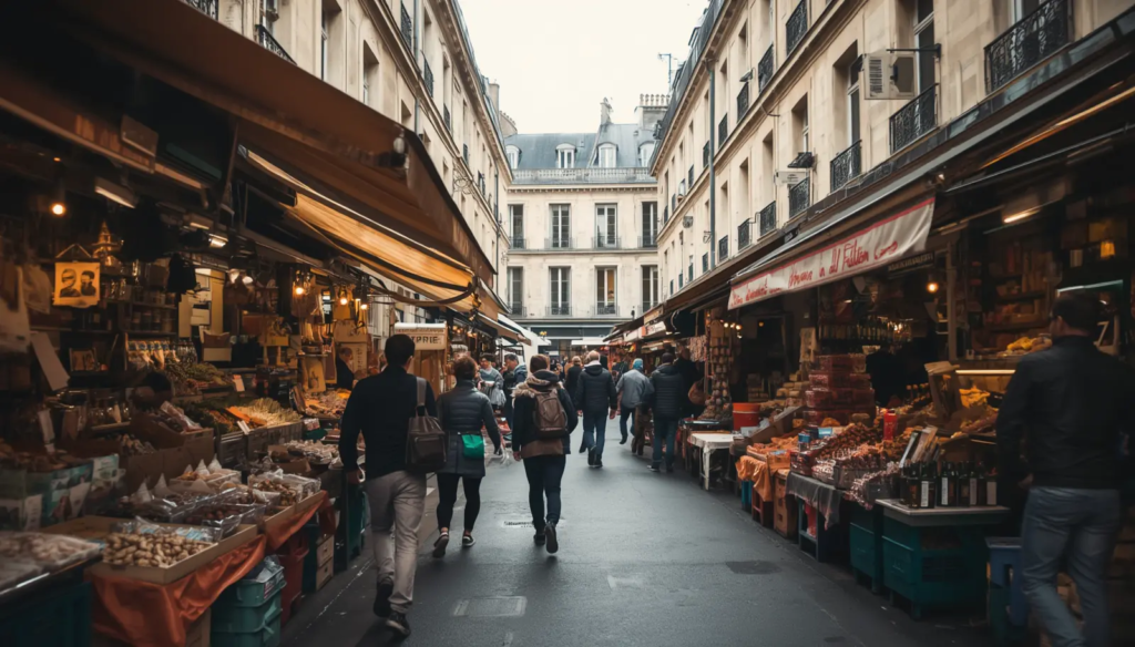 Marché de la rue Mouffetard à Paris 5e | Lévine Immobilier