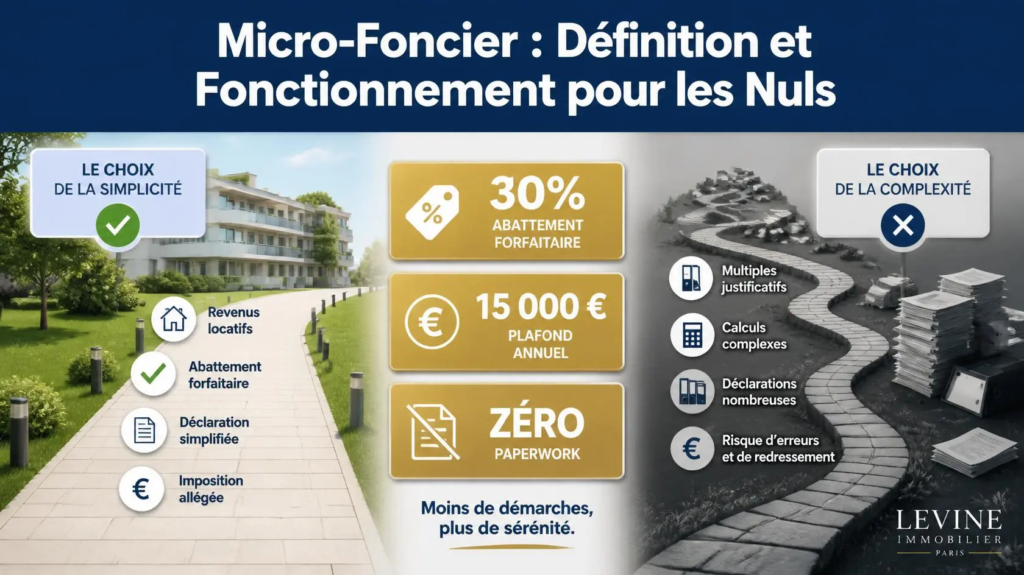 Micro-foncier : abattement 30%, plafond 15 000 euros, simplifié | Lévine Immobilier